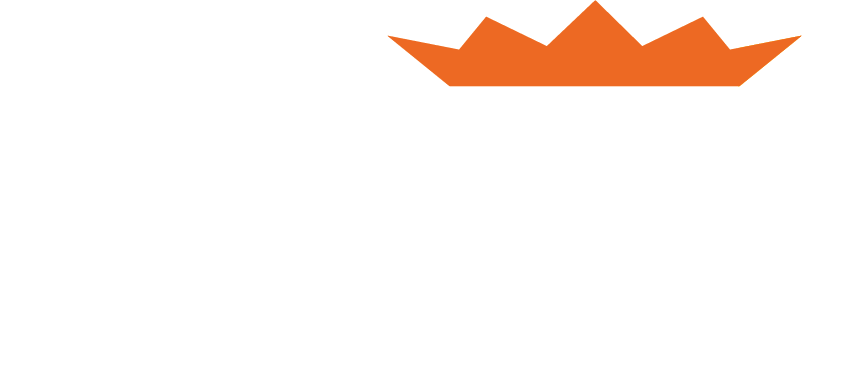 Logo wit met oranje kroon